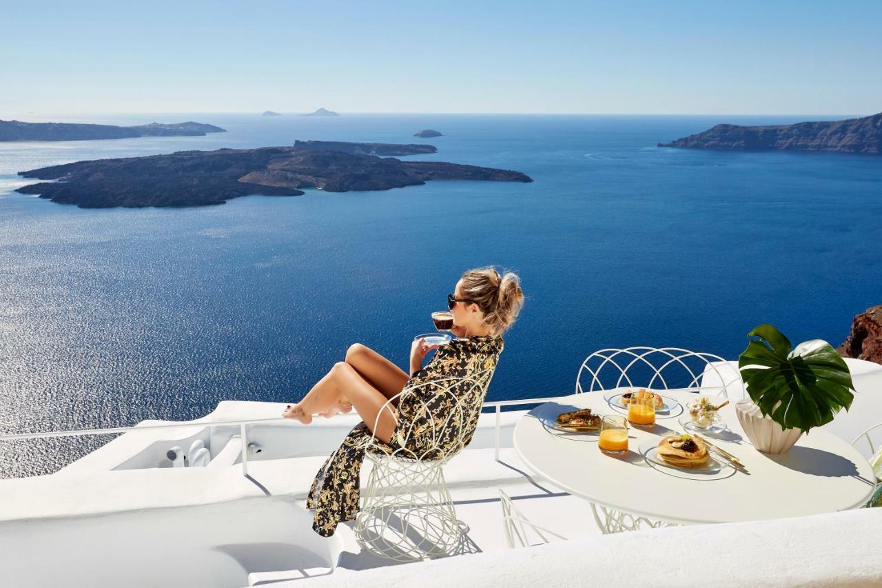 Gitsa Cliff Luxury Villa Imerovígli Buitenkant foto